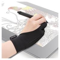 エレコム TB-GV2L ブラック 液晶タブレット グローブ 2本指 手袋 Lサイズ ペンタブ iPad スタイラスペン 左利き右利き両用 | Two are One