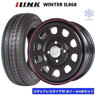 155/65R14ダイハツ純正スチールホイール４本スタッドレスセット送料込み スタッドレスセット N BOXスラッシュ JF系 NA車 2WD ウィンター