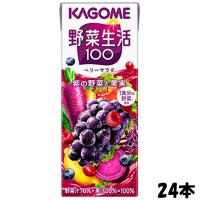 カゴメ　野菜生活１００ ベリーサラダ　２００ｍｌ　２４本　送料無料（北海道/九州を除く）沖縄/離島不可 | TY.FOODSNET