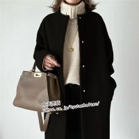 コート レディース 秋冬 40代 50代ファッションノーカラーコート