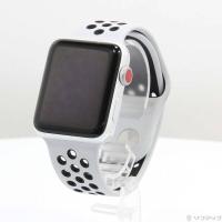 〔中古〕Apple(アップル) Apple Watch Series 3 Nike+ GPS + Cellular 42mm シルバーアルミニウムケース ピュアプラチナ／ブラックNikeスポーツバンド〔198-ud〕 | ソフマップ中古専門ヤフー店