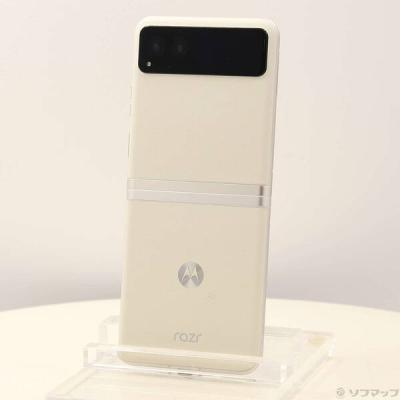 【新品未開封】 モトローラ razr40 motorola バニラクリーム motorola 「新品 未開封品」SIMフリー モトローラ Motorola razr