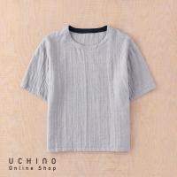 UCHINO ウチノ マシュマロガーゼ シャンブレー メンズ 半袖 Ｔシャツ メンズシャツ 綿100% ルームウェア ウチノタオル | UCHINO Online Shop