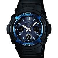 AWG-M100A-1AJF CASIO  カシオ G-SHOCK 青 ブルー ジーショック gshock　Gショック 電波ソーラー メンズ 腕時計 送料無料 プレゼント アスレジャー | ネットDE腕時計わっしょい村
