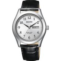 KM1-211-10 CITIZEN シチズン REGUNO レグノ ソーラーテック 黒 革 メンズ 腕時計 国内正規品 | ネットDE腕時計わっしょい村