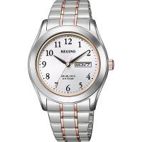KM1-237-93 CITIZEN シチズン REGUNO レグノ ソーラーテック ピンクゴールド ペアモデル メンズ 腕時計 国内正規品 | ネットDE腕時計わっしょい村