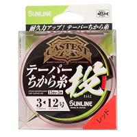 サンラインSUNLINE ナイロンライン CASTEST テーパー力糸投 75m #3-12 レッド | U.G.N.ストア