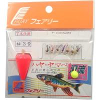 フェアリー ハヤ・ヤマベ毛鉤7本仕掛 3号(※ウキカラーアソート) 袖3号【ウキカラー選択ができない商品】 | マキオズ Yahoo!店
