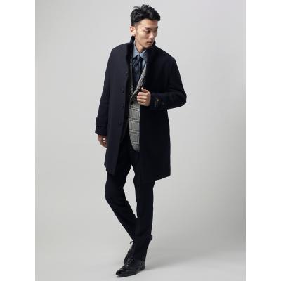 タイロッケンコート SOLOTEX/スーピマコットン ライナー付 L ネイビー