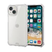 【送料無料】 エレコム PM-A22AZEROT2CR iPhone 14 / 13 ケース カバー 耐衝撃 衝撃吸収 ZEROSHOCK [四つ角ダンパ | ウルマックスジャパン