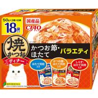 いなばペットフード CIAO 焼かつおディナー かつお節・ほたてバラエティ 50g×18袋 キャットフード ちゅーる 価格は1個のお値段です | ウルマックスジャパン