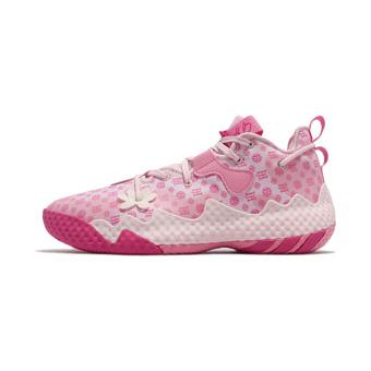 adidas バスケットボールシューズ ピンク/黒 アディダス（adidas）（キッズ）ジュニア バスケットシューズ