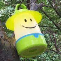 キャンプ用品 バッテリー 電池式 ランタン スマイルLEDランタン　ライム　テント用　キャンプ用　アウトドア　あかり　ランプ | ウルトラミックス ヤフー店