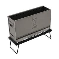 DOD(ディーオーディー) めちゃもえファイヤー 2次燃焼 の見える 焚き火台 耐熱テーブル 収納袋 標準付属 Q3-626-SL | うみねこ工房