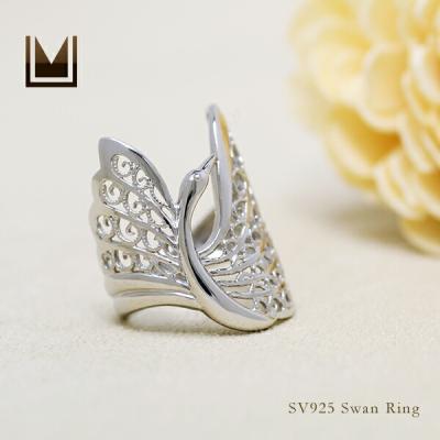 スワン 白鳥（リング、指輪）｜レディースアクセサリー | ファッション