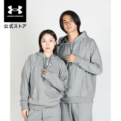 Under Armour フーディ グレーと赤 アンダーアーマー公式】 UAアイコンフリース 24/7 フルジップ
