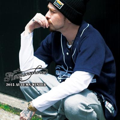 Nine microphones ジャケット NineMicrophones（ナインマイクロフォンズ）NYLON STADIUM JKT