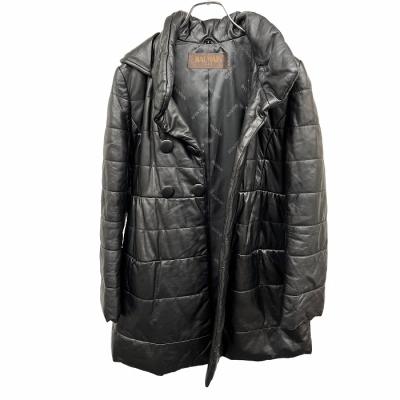 【美品】⭐️バルマン BALMAIN レザーロングコート アウター 美品✨】バルマン ロングコート 本革 極上ラムスキン ラムレザー