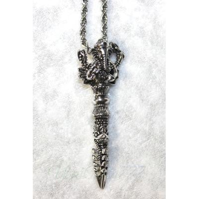 シヴァ神オーム・ペンダントヘッド(green)＋ステンレスチェーン⭐︎おまけ付 シヴァ神 ペンダント ネックレス オーム 藤井風