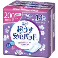 尿とりパッド 尿漏れパッド リフレ 超うす安心パッド 特に多い時も快適用 200cc 14枚 尿もれ 尿ケア 大人用 紙おむつ パッド 軽失禁 (D) | ゆにでのこづち Yahoo!店