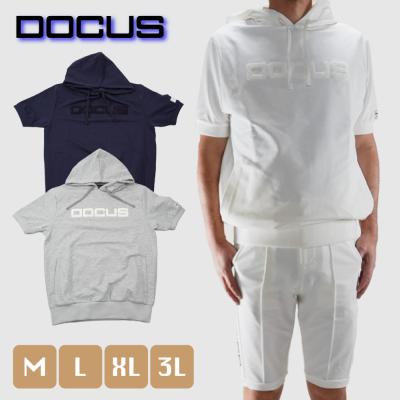 新品　DOCUS DESIGN ドゥーカス パーカー ショートスリーブ フーディ メンズ フーディ - shop-docus