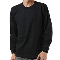 [ヘインズ] ビーフィー ロングスリーブ Tシャツ ロンT 長袖 1枚組 BEEFY-T 綿100% 肉厚生地 無地 H5186 メンズ ブラッ | unli-mall