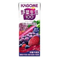 野菜生活 カゴメ 野菜生活100 ベリーサラダ 200ml紙パック×24本(砂糖不使用 鉄分 ポリフェノール) | unli-mall