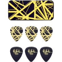 JIM DUNLOP EVHPT04 EVH Black w/ Yellow Stripes Pick Tin 0.60 ピックケース付きピック | UNLIMINet Yahoo!shop