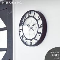 INTERFORM インターフォルム GISEL ジセル 掛時計 CL-4960 掛時計 掛け時計 ステップムーブメント ウォールクロック 壁掛け時計 | アンリミット