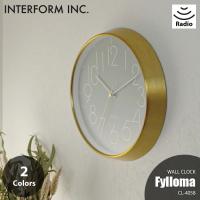 INTERFORM インターフォルム Fylloma フィロマ 掛時計 CL-4058 電波時計 掛時計 掛け時計 ウォールクロック ステップムーブメント | アンリミット