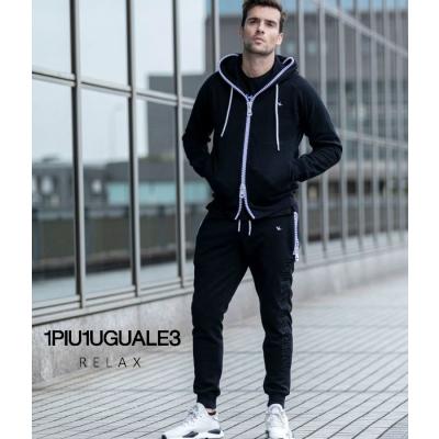 新品Lサイズ 1PIU1UGUALE3 RELAX ジップロゴジャージ上下セット