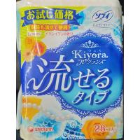 Kiyora フレグランス 流せるタイプ 28枚入　イランイランの香り　ソフィ パンティライナー　 | UPSPリビングケア・ヤフー店
