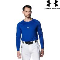 ◆◆送料無料 メール便発送 ＜アンダーアーマー＞ UNDER ARMOUR UAヒートギア コンフォート フィッティド ロングスリーブ クルーネック シャツ(ベースボール/MEN | アップステアーズ