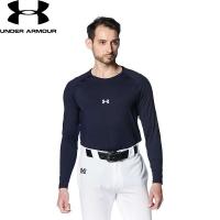 ◆◆送料無料 メール便発送 ＜アンダーアーマー＞ UNDER ARMOUR UAヒートギア コンフォート フィッティド ロングスリーブ クルーネック シャツ(ベースボール/MEN | アップステアーズ