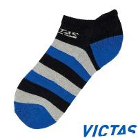 ◆◆送料無料 メール便発送 ＜ヴィクタス＞ VICTAS ストライプアンクルソックス 662201 (1000)BK 卓球 | アップステアーズ