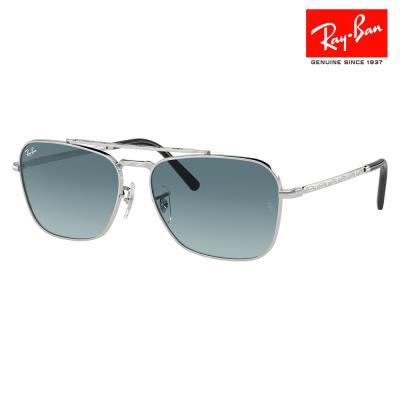 Ray-Ban 3547シルバーオーバルサングラス OVAL METAL Sunglasses in Silver and Blue - RB3547 | Ray-Ban® US