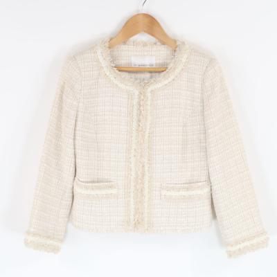 MーPREMIER エムプルミエ　ノーカラージャケット　34 新品☆M-premier☆エムプルミエ☆ノーカラージャケット