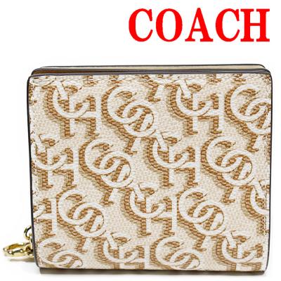 COACH レディース二つ折り財布（色：ホワイト系）｜財布｜ファッション