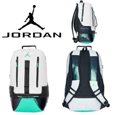 NIKE AIR JORDAN バックパック ワンポインロゴ 多機能 y2k Nike AIR JORDAN Two-Tone Backpack with Embroidered Logo