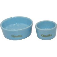 ペッズイシバシ　ポッタリーＳ・Ｍ２個入・ブルー　[衛生的な陶器の食器] | うさうさラビトリー ヤフー店