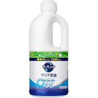 4本セット【大容量】キュキュット クリア除菌 花王 食器用洗剤 長もち泡がパッ! キュッと実感! グレープフルーツの香り 詰替え用 1380ｍｌ×4 | ユースフルライフストア