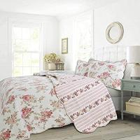 Cozy Line Home Fashions Brody キルト寝具セット チョコレート 