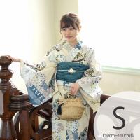 浴衣 レディース 3点セット 浴衣 半幅帯 下駄 水色 ターコイズブルー 梅 花柄 縞 ストライプ 古典 レトロモダン Yuset R1 Brand974ok きもの館 創美苑 通販 Yahoo ショッピング