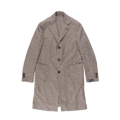 美品 ラルディーニ アルパカ チェスターコート ツイード ブート二エール メンズ ラルディーニチェスターコートLARDINI