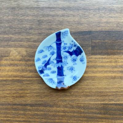 キッチン・食器 陶器 呉須赤絵 黄釉金丸紋蓋向 煮物碗 4客