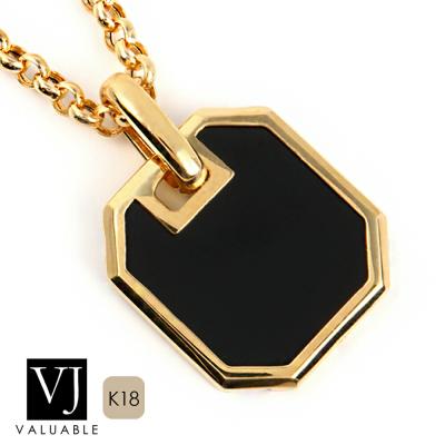 オニキス ペンダントトップ k18（メンズ用ペンダントヘッド）の商品  