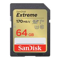 SanDisk 64GB Extreme SDXC UHS-I Memory Card - C10, U3, V30, 4K, UHD, SD Card - SDSDXV2-064G-GNCIN | バリューセレクション