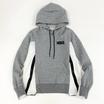 sacai - sacai / サカイ | × NIKE ナイキコラボ テックフリース ウィメンズ ドレス 異素材ドッキング クルーネックスウェット | S | グレー | レディース sacai - sacai / サカイ | × NIKE ナイキコラボ テックフリース