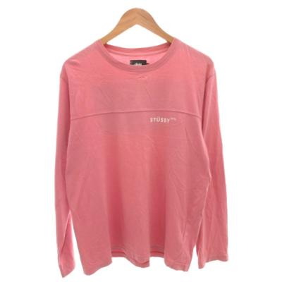 Old Stussyステューシー ドル札 長袖Tシャツ 長袖 ロンT ピンク Old Stussyステューシー ドル札 長袖Tシャツ 長袖 ロンT ピンク Stussy