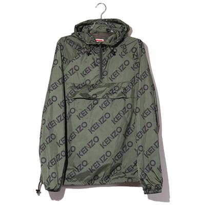 ケンゾー KENZO zipパーカー グレー ロゴ プリント ケンゾー パーカー  